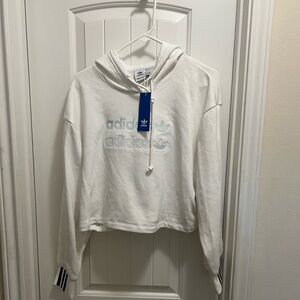 New Adidas Women's White Hoodie